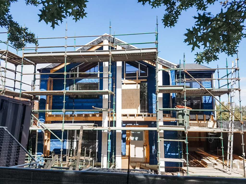 sips passive house under construction, Viewbank