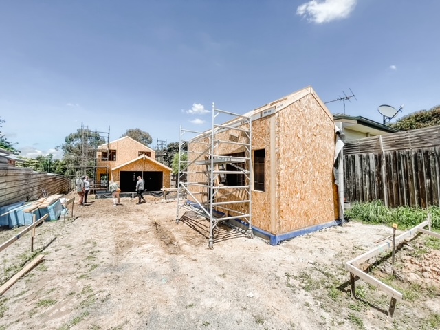 sips passive house under construction