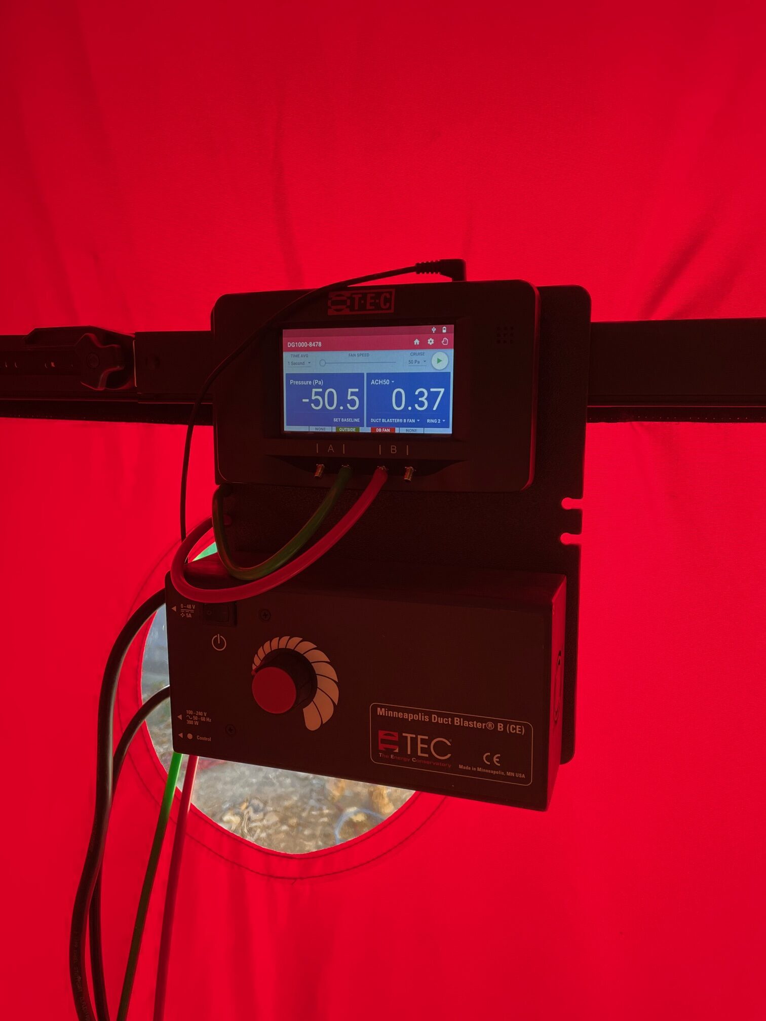 blower door test