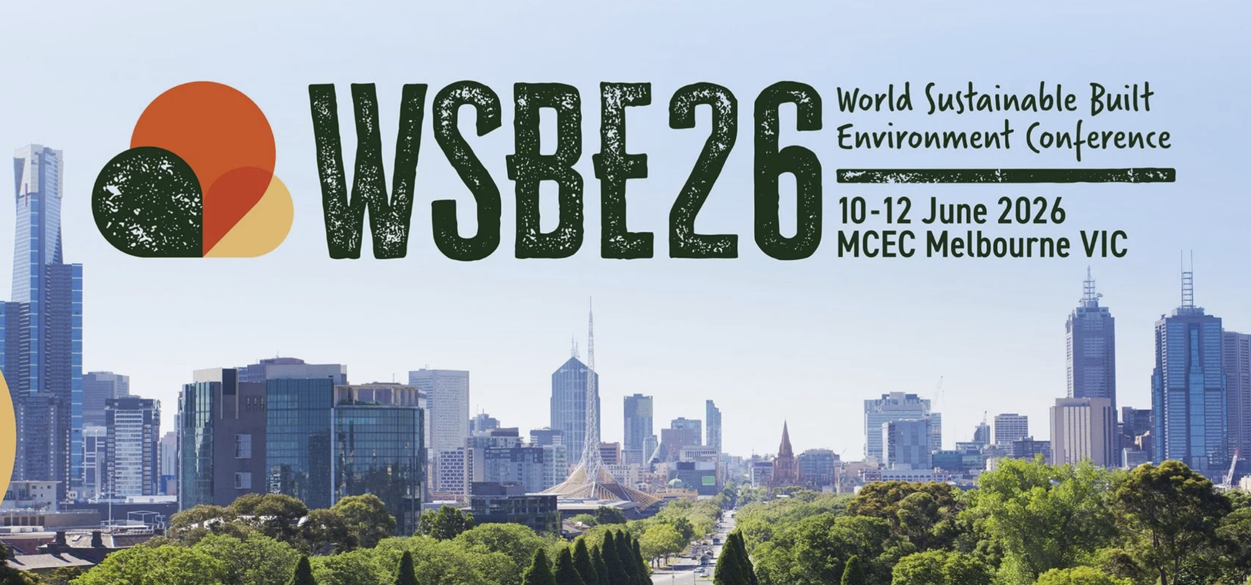 Sustainable building research presentation at WSBE26 Melbourne