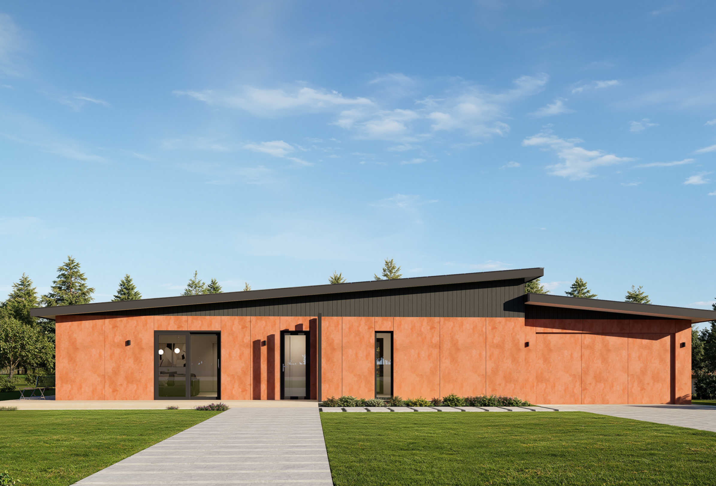 forest red gum prefab home