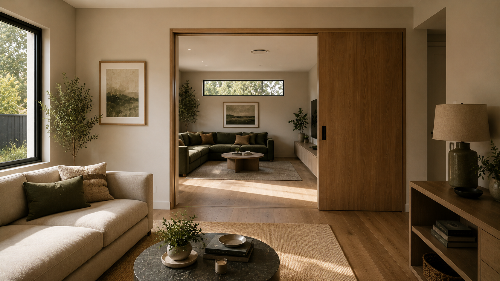 open plan rumpus room