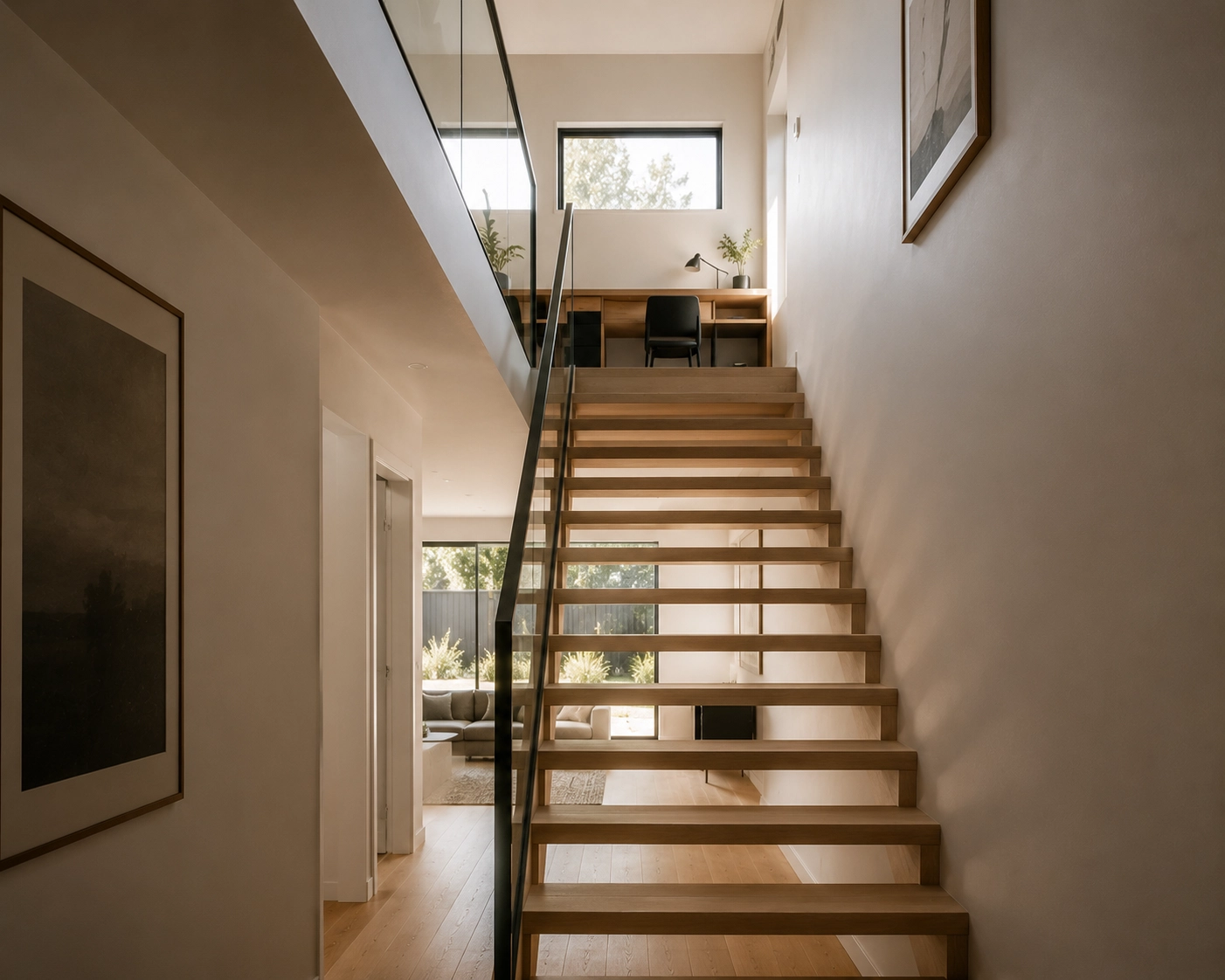 open staircase sound separation