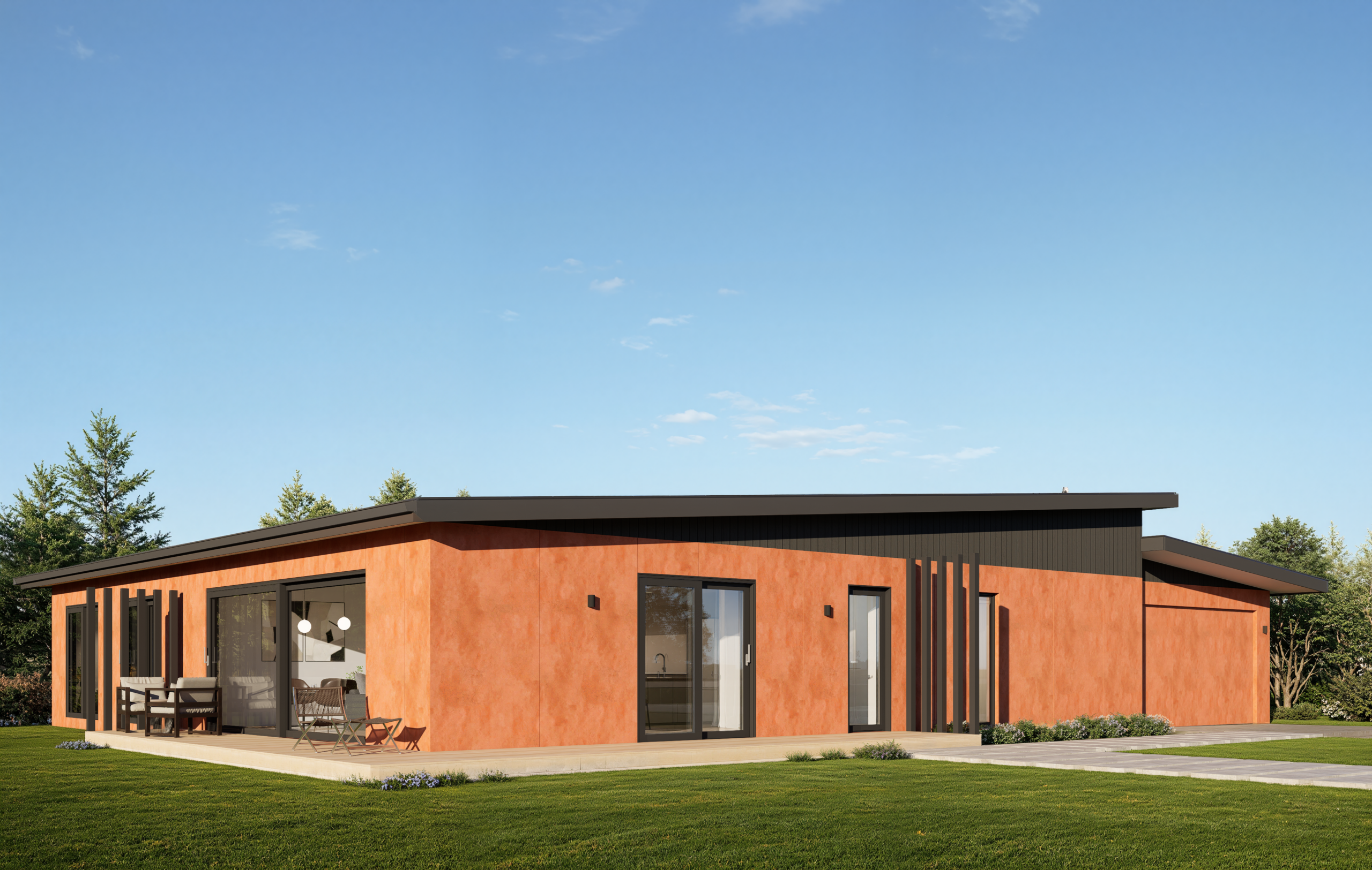 forest red gum prefab home